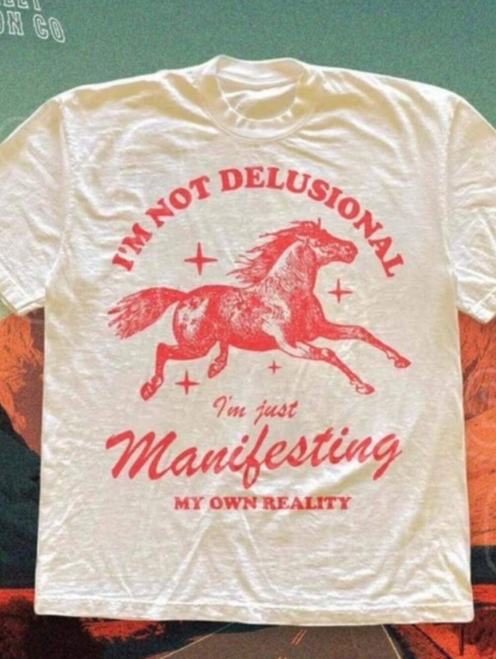 "I'm Not Delusional - I'm Manifesting My Own Reality" Graphic Tee - XL